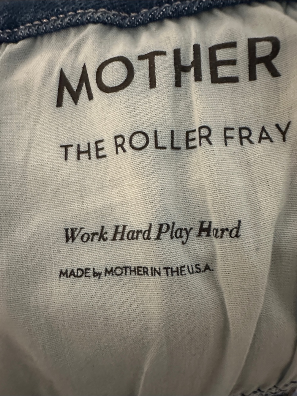 MOTHER The Roller Fray Wide Leg Jeans – Work Hard Play Hard – Size 25 - Picture 5 of 10